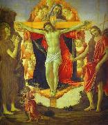 Holy Trinity with Mary Magdalene St. John the Baptist and Tobias and the Angel, Sandro Botticelli
